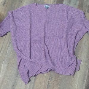 She + Skye Lavender Sweater One Size V-neck